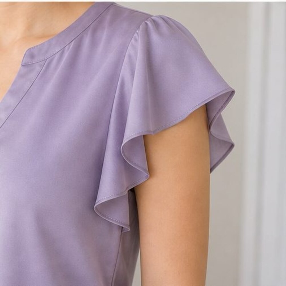 Teal V Neck Top - Picture 5 of 6